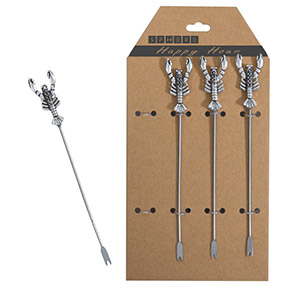 set de 4 piques homards (r10638)